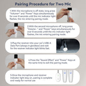 Wireless Karaoke Microphones by LVDonic for Tesla - 2 Microphone Set