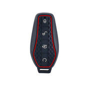 BYD Remote Designer Key Cover Case In Black/Red