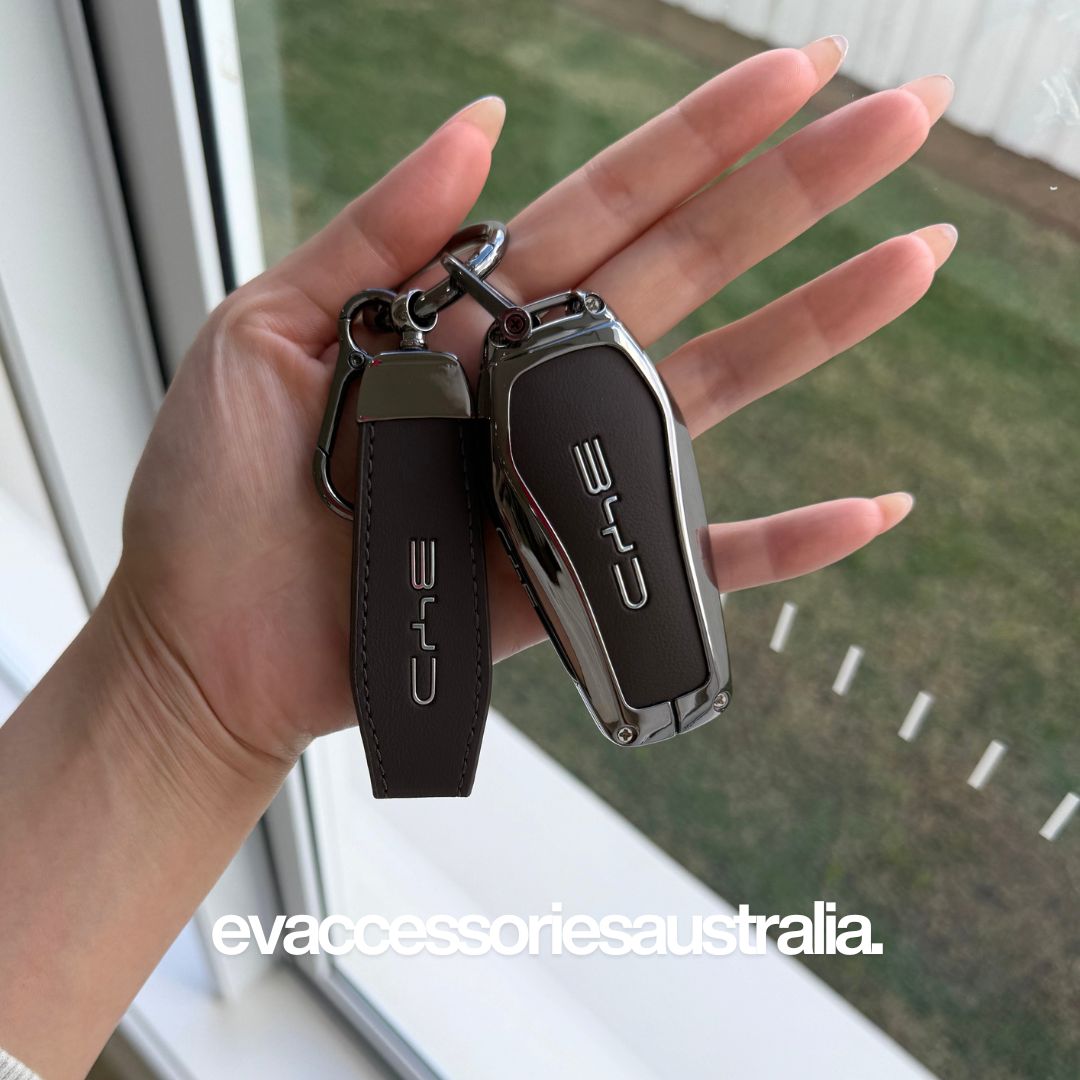 Premium Designer Alloy Remote Key Case in Chocolate