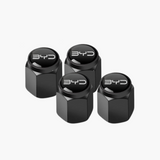 BYD Tyre Valve Caps - High Grade Aluminium & Acrylic Logo  - Design C
