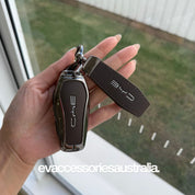 Premium Designer Alloy Remote Key Case in Chocolate
