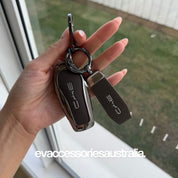 Premium Designer Alloy Remote Key Case in Chocolate
