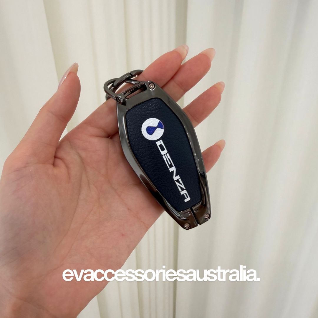 Denza Sleek Alloy Remote Key Case in Deep Blue