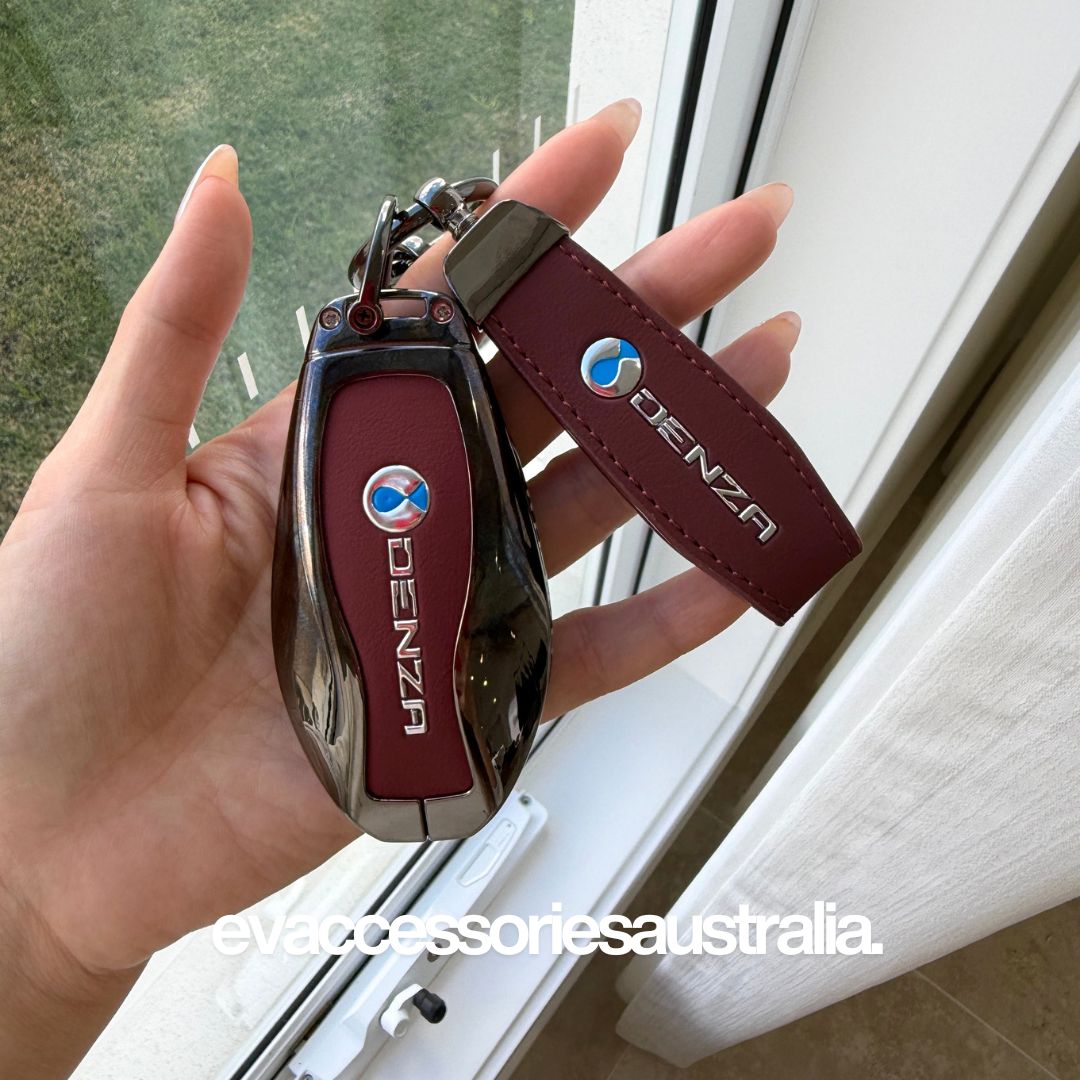 Denza Premium Alloy Remote Key Case in Wine Red