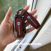 Denza Premium Alloy Remote Key Case in Wine Red