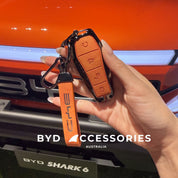 Premium Designer Alloy Remote Key Case in Tangerine (SAMPLE SALE)