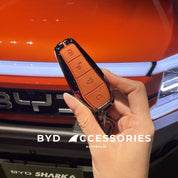 Premium Designer Alloy Remote Key Case in Tangerine (SAMPLE SALE)