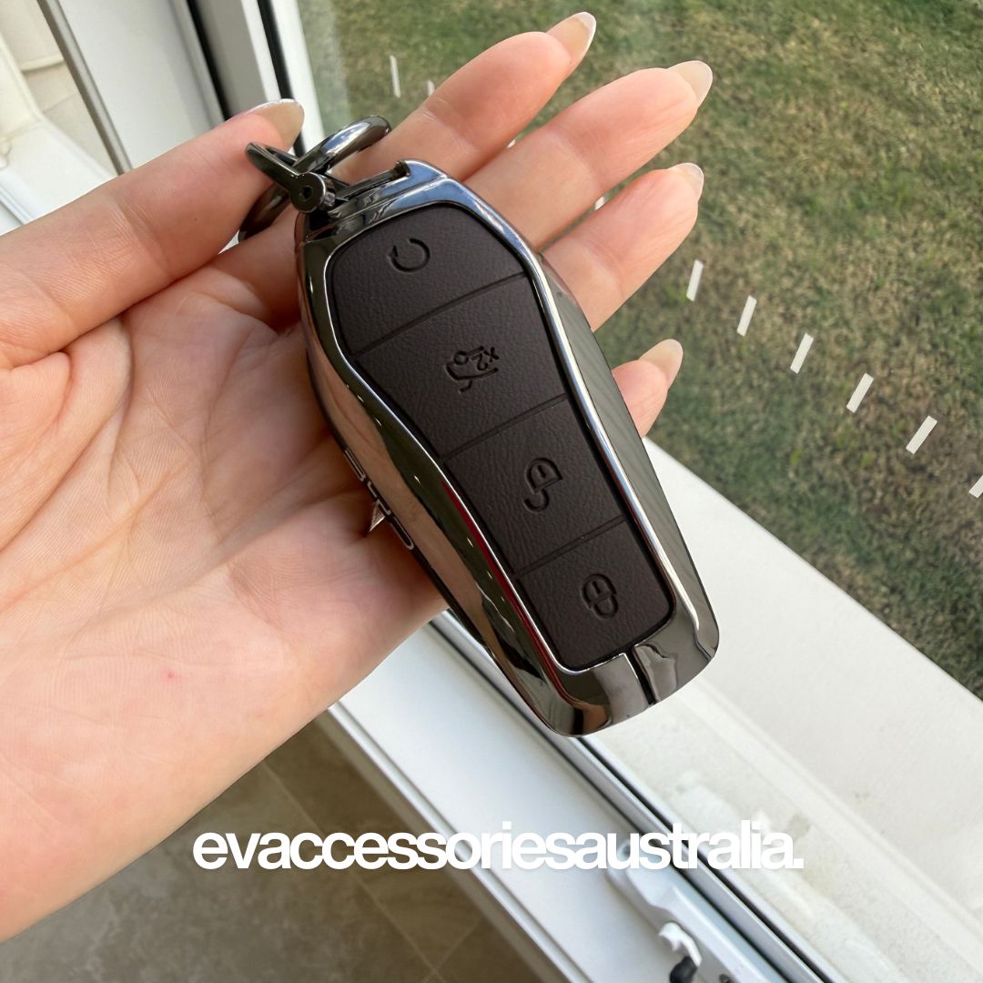 Premium Designer Alloy Remote Key Case in Chocolate