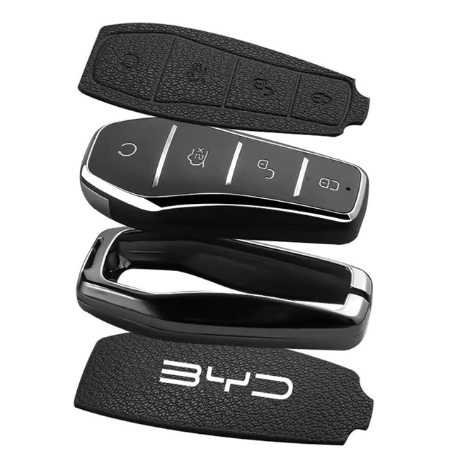 BYD Premium Designer Alloy Remote Key Case in Navy Blue – EV ...