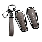 Premium Designer Alloy Remote Key Case in Tan