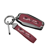 Premium Designer Alloy Remote Key Case in Wine Red