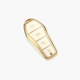 Luxury BYD Protective Key Cover in White Gold