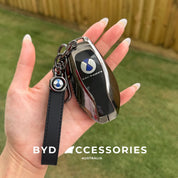 Denza Premium Alloy Remote Key Case in Gun Metal