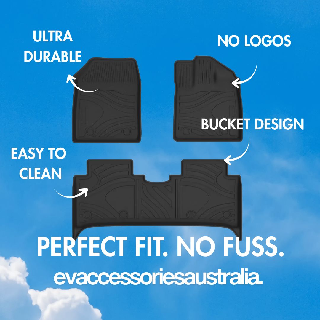 BYD Atto 3 Premium 3D Custom Moulded Floor mats (Front and Rear)