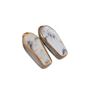 Luxury BYD Protective Key Cover in White Opal