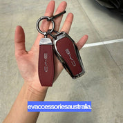 BYD Premium Designer Alloy Remote Key Case in Wine Red