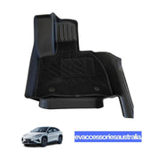 BYD Sealion 7 Premium Custom Moulded 2-in-1 Carpet and TPE Rubber Floor Mats (Front and Rear)