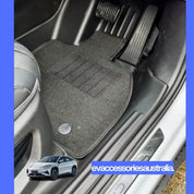 BYD Sealion 7 Premium Custom Moulded 2-in-1 Carpet and TPE Rubber Floor Mats (Front and Rear)
