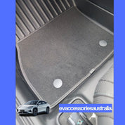 BYD Sealion 7 Premium Custom Moulded 2-in-1 Carpet and TPE Rubber Floor Mats (Front and Rear)