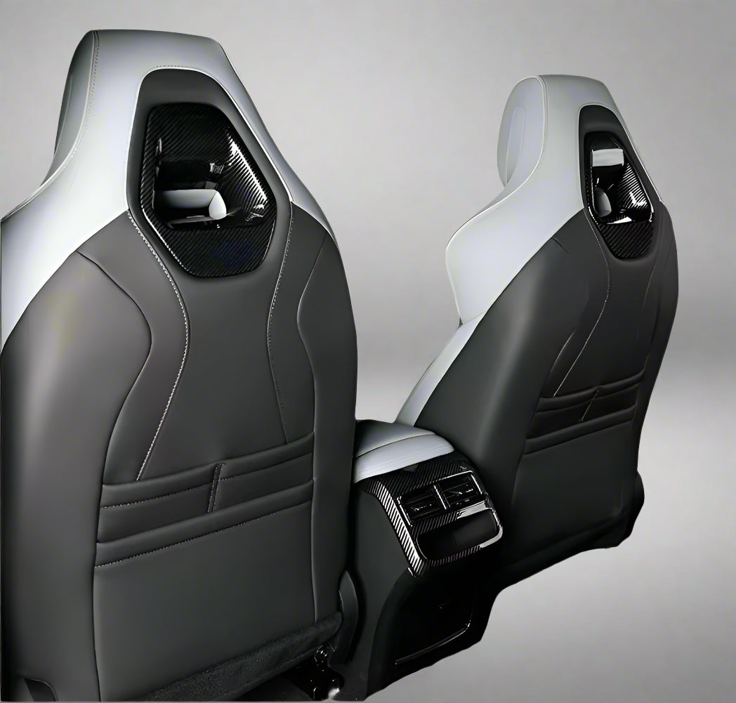 Rear Seat Headrest Protector Cover in Carbon Fibre (Set of 2) - BYD Seal 2022- PRESENT