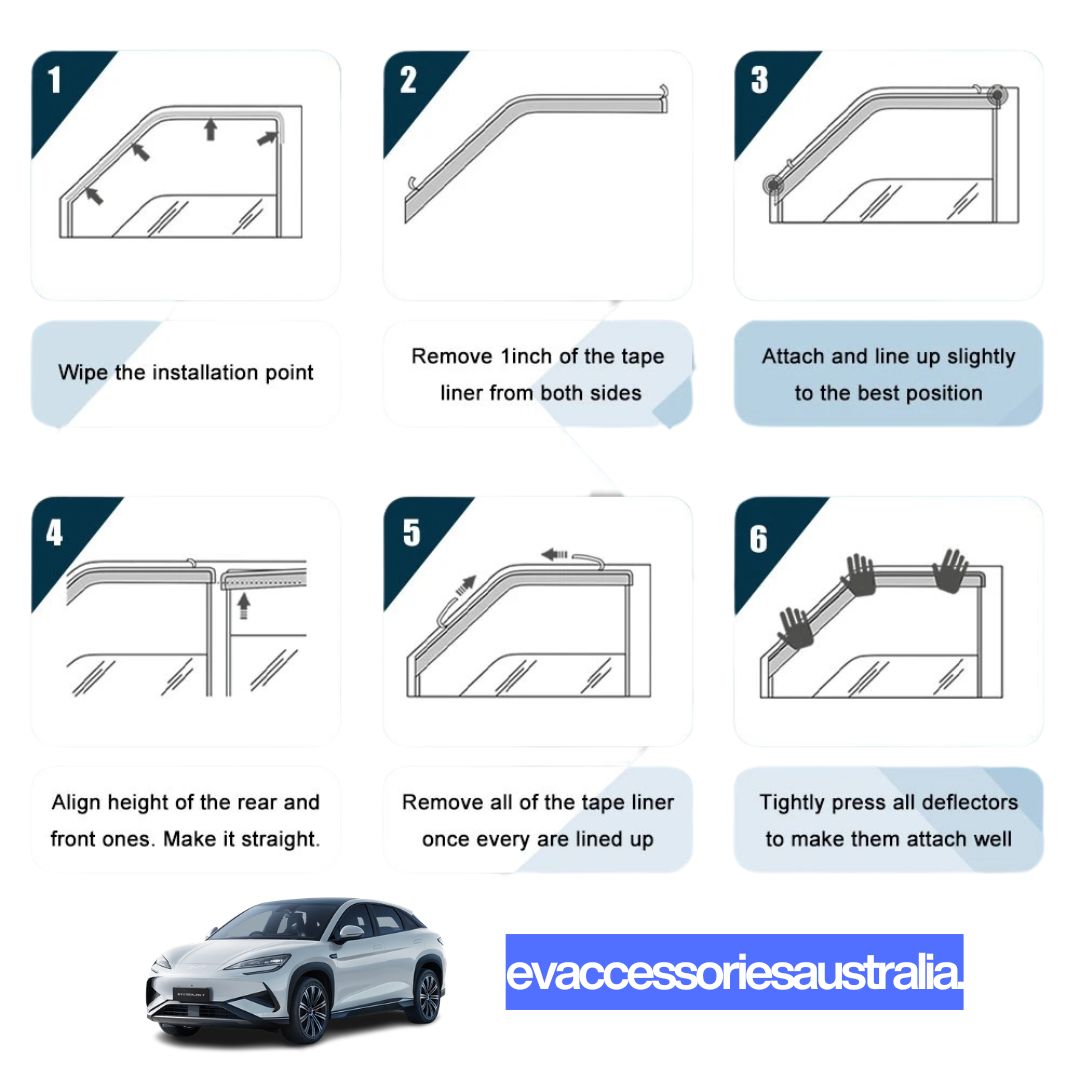 Gloss Black Weathershields — BYD Sealion 7 2024+