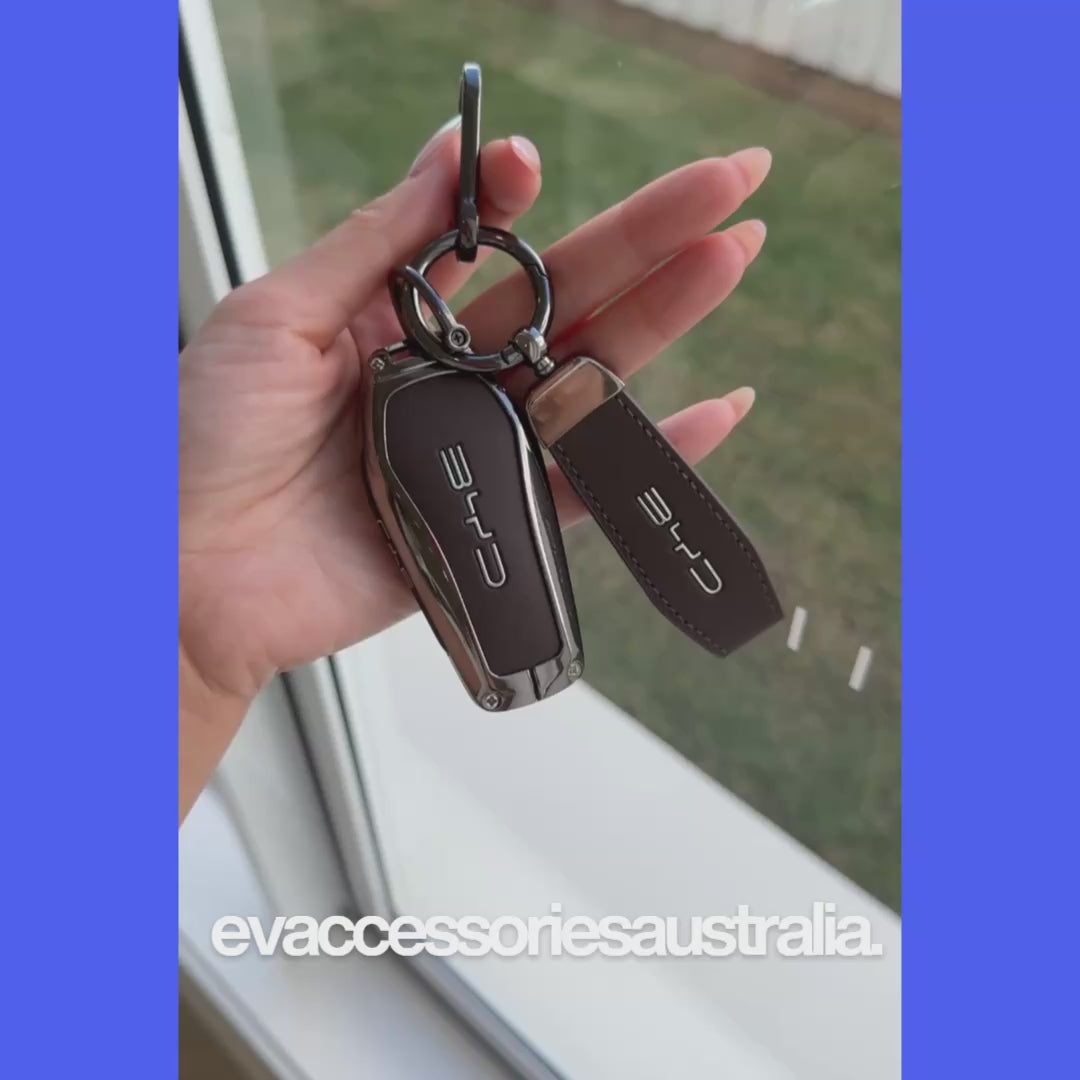 Premium Designer Alloy Remote Key Case in Chocolate