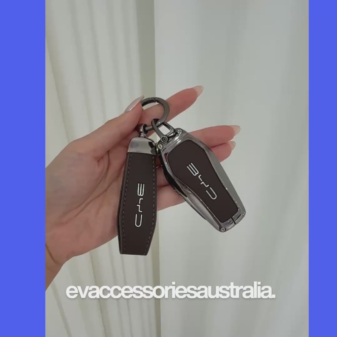 BYD Premium Designer Alloy Remote Key Case in Black